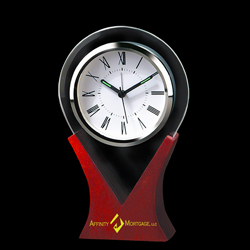 Teardrop Glass Clock